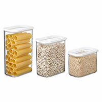 VORRATSDOSEN Modula weiß 3er Set - Weiß, Kunststoff (1/1/1cm) - Mepal