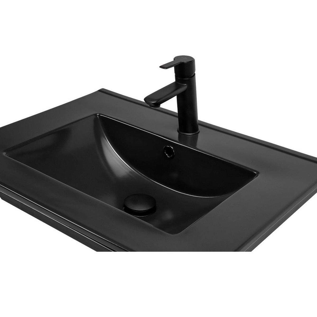 WASCHTISCH New-luton - Anthrazit, Holzwerkstoff (81/61/46cm) - Lomado