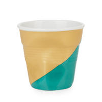 REVOL Knickbecher Espresso 0,08l Twist grün unten - Multicolor, Keramik (0.08L) - Revol Porcelaine France