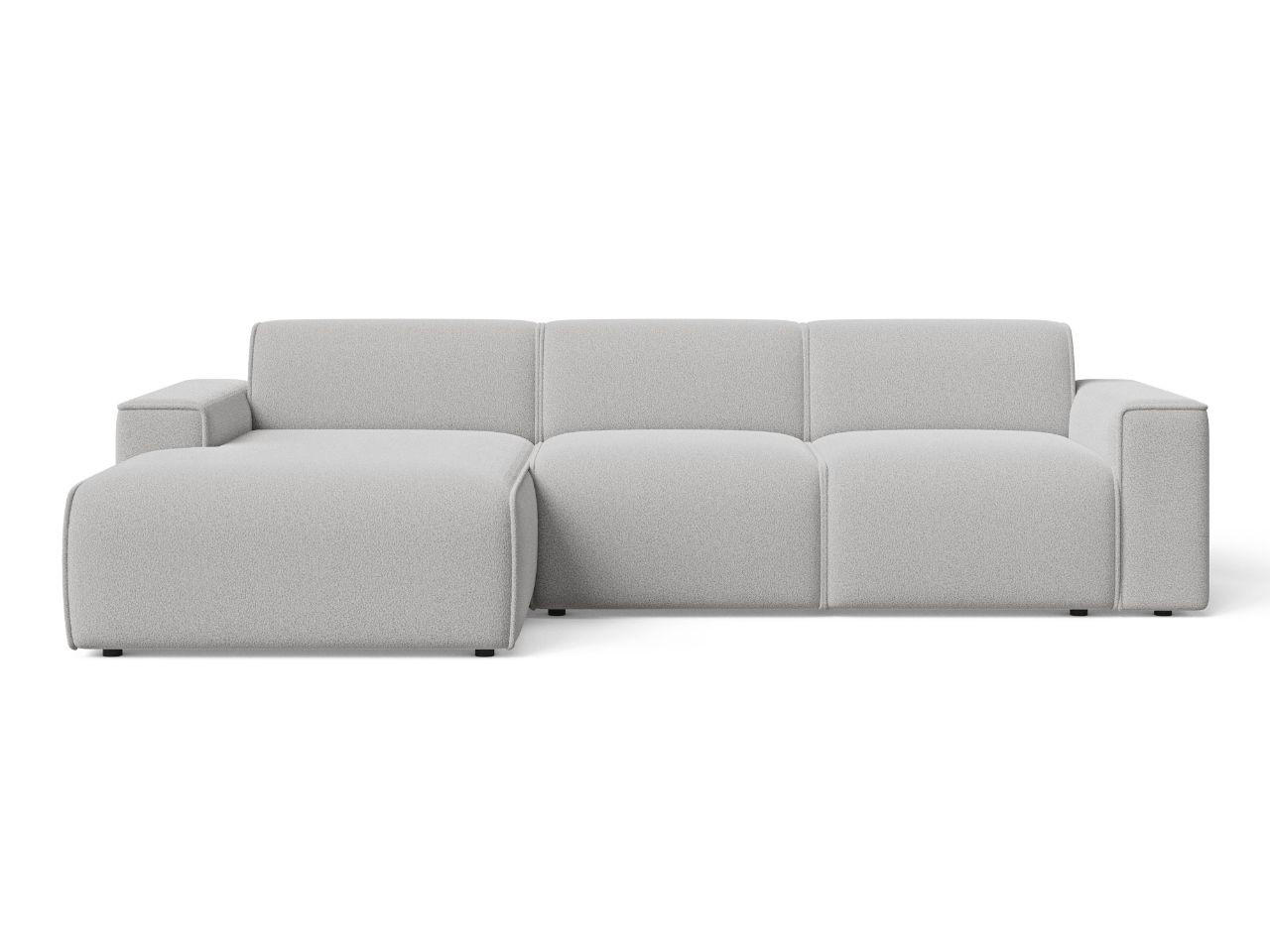 ECKSOFA Lavia Grau Links - Schwarz/Grau, Holz/Kunststoff (310/165cm) - Graingold