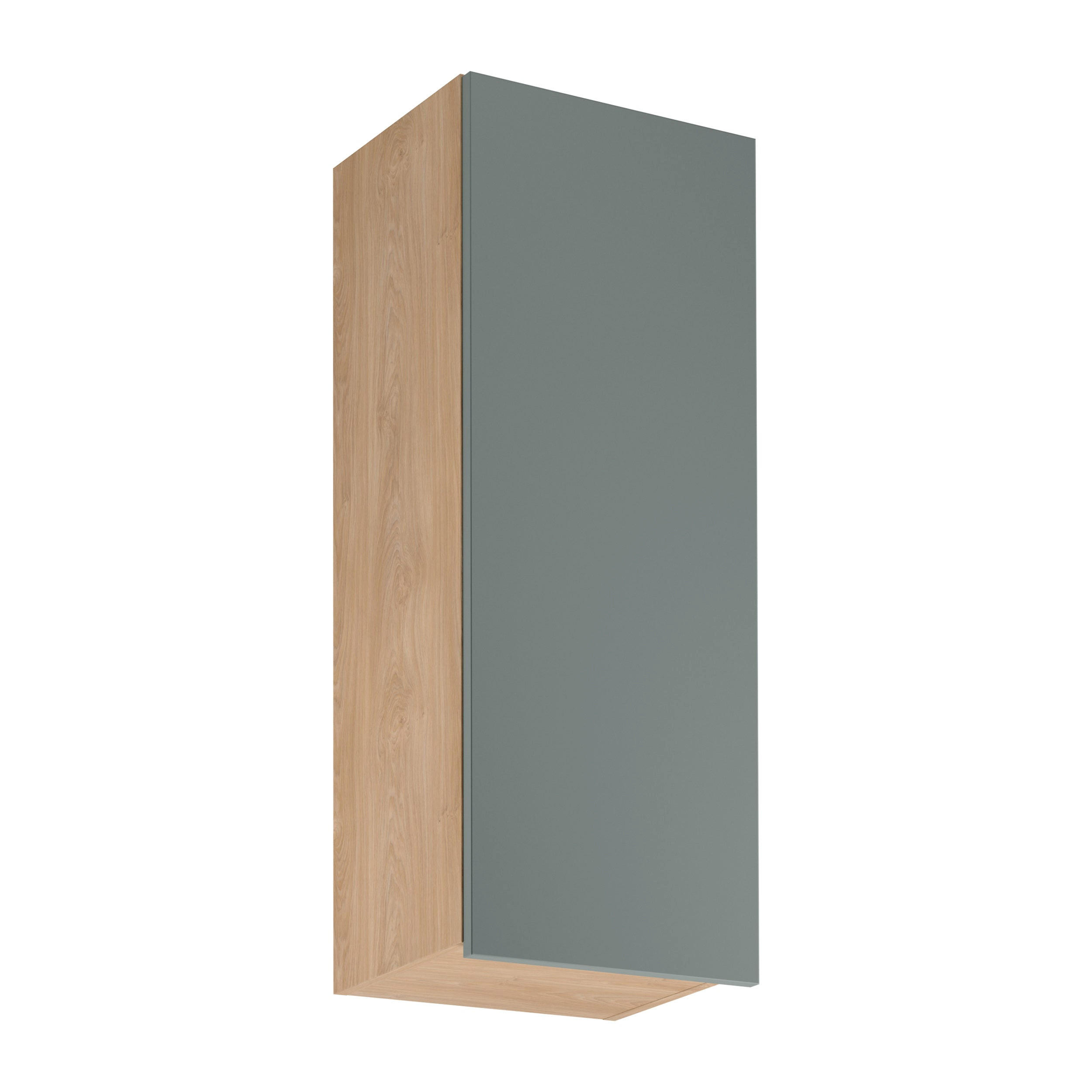Royal24_Markt Hängeschrank Sonoma Eiche, Grün 40x100x32 cm
