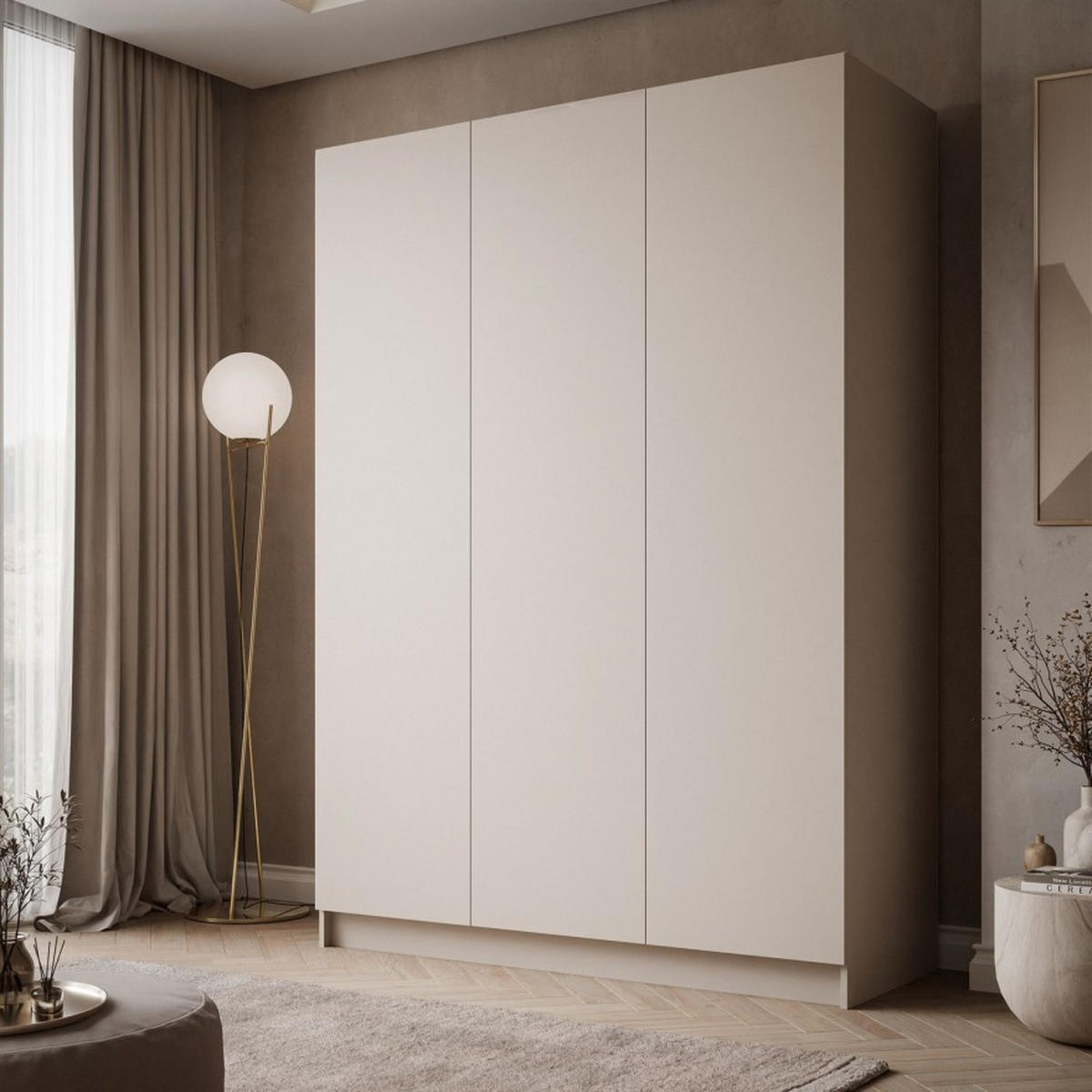KLEIDERSCHRANK AUREL KASCHMIR 3D - Kaschmir, Holzwerkstoff (150/210/55cm) - Lookway