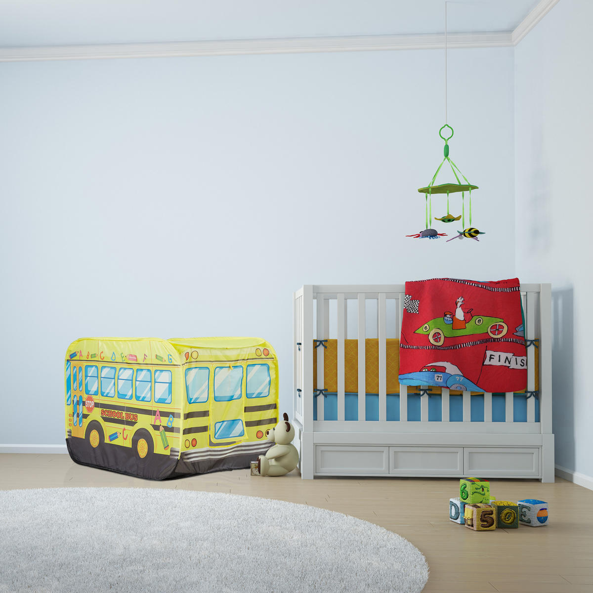 SPIELZELT - Multicolor, Textil/Metall (110/70cm) - Relaxdays