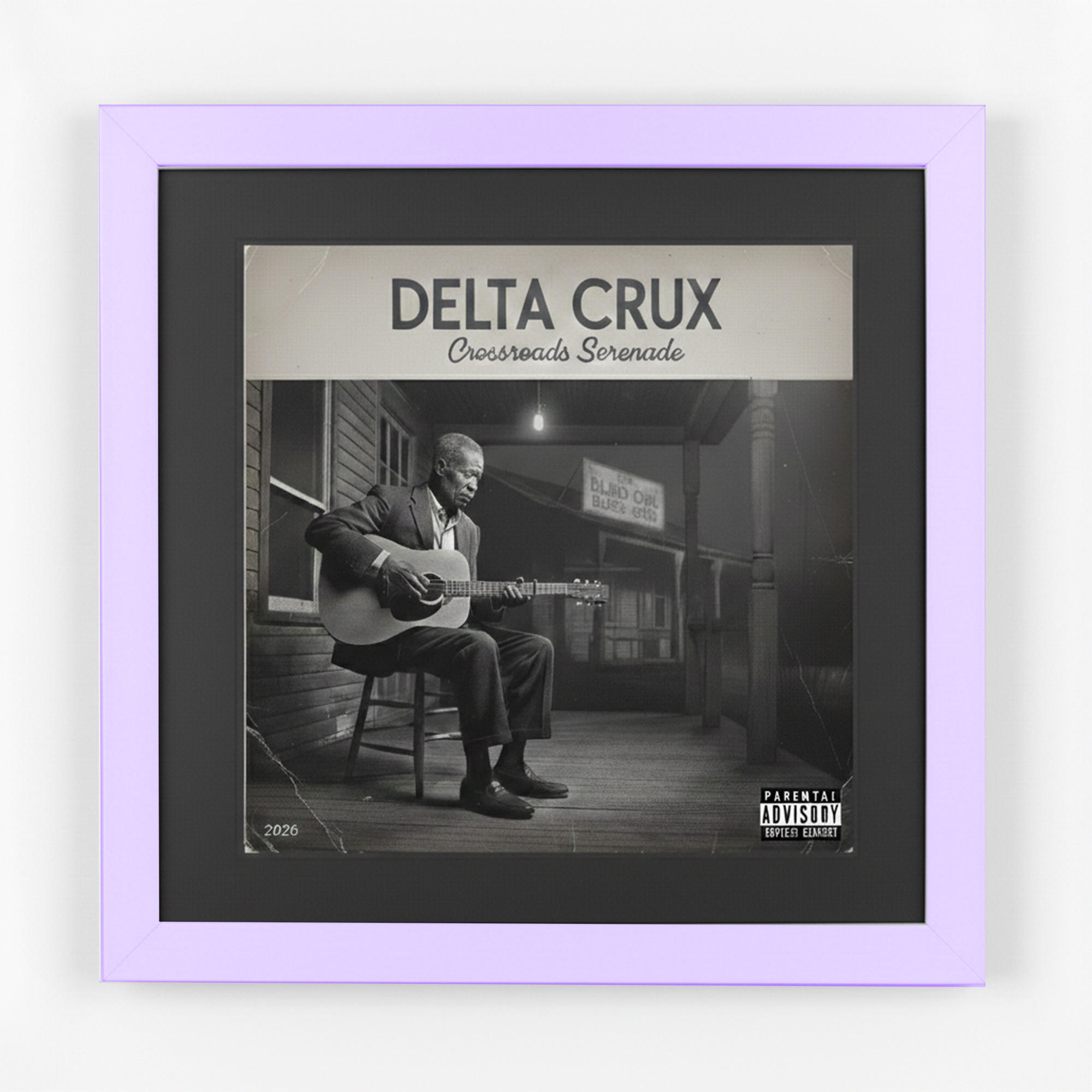 SCHALLPLATTEN BILDERRAHMEN 40/40 2er Set - Flieder, Holz (40/40cm) - K-Möbel