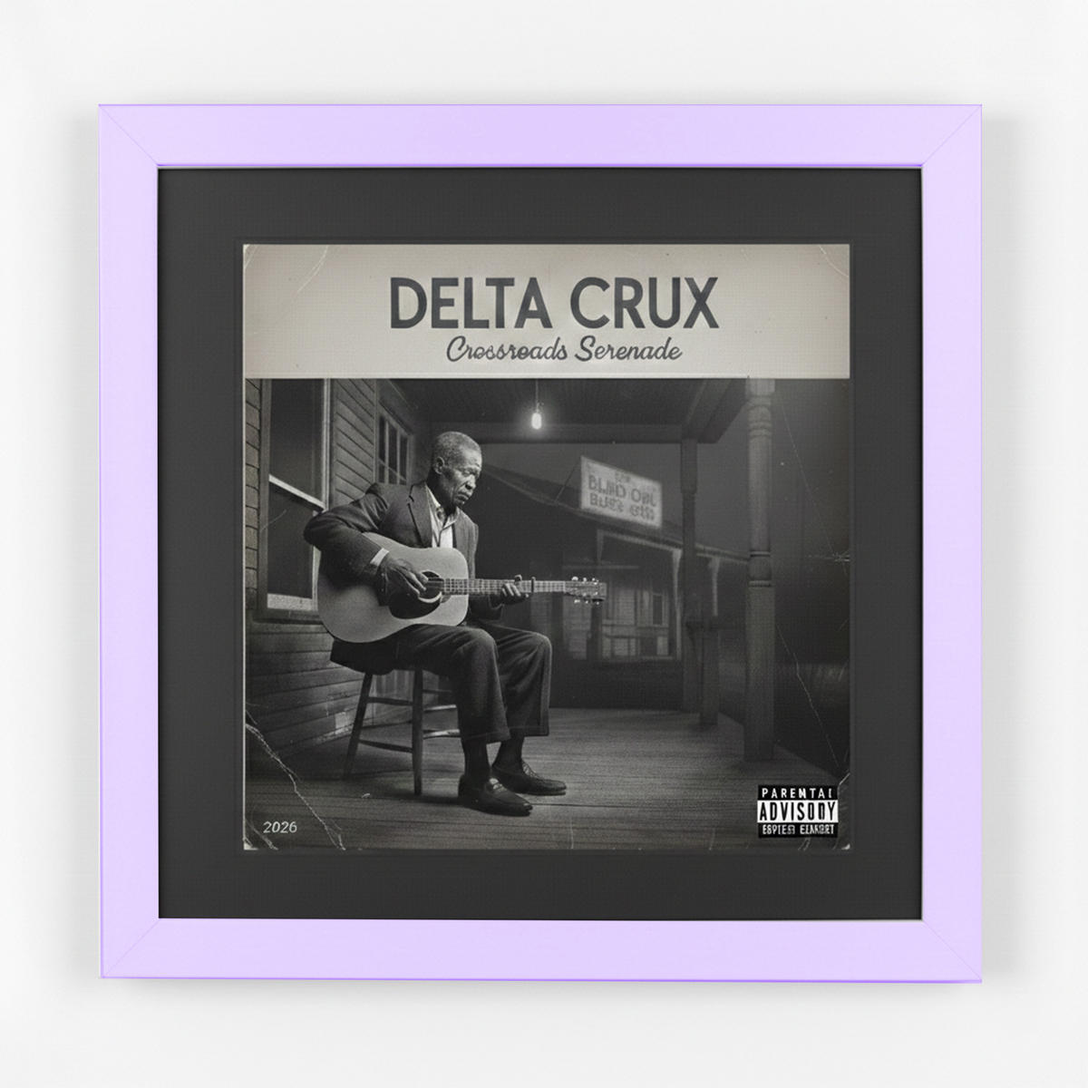 SCHALLPLATTEN BILDERRAHMEN 40/40 2er Set - Flieder, Holz (40/40cm) - K-Möbel