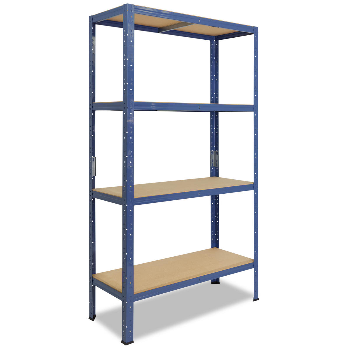 SCHWERLASTREGAL HOME 180x120x40 cm in blau mit 4 Böden und 175 kg Traglast pro Boden - Blau, Metall (120/180/40cm) - shelfplaza