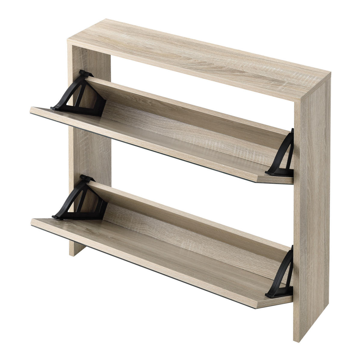 SCHUHKIPPER Lund - Sonoma Eiche, Holzwerkstoff (17/67/63cm) - [en.casa]