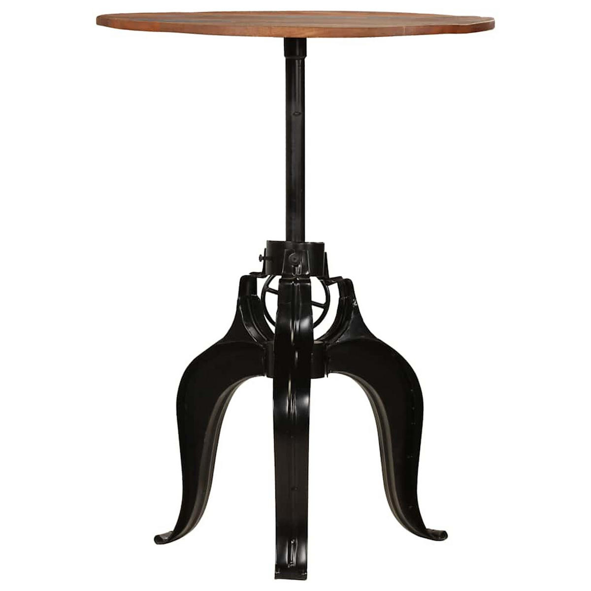 BARTISCH Altholz Massiv 75/(76-110) Cm - Braun, Holz (75/110/75cm) - vidaXL