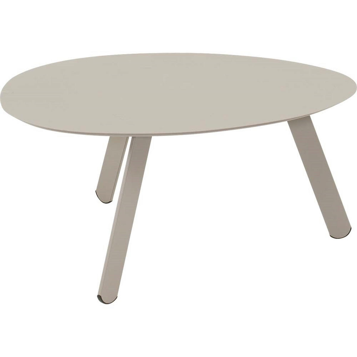 BEISTELLTISCH Tiki - Grau - 74/60/35,5 cm - Grau, Metall (74/60/35cm) - Lesli Living