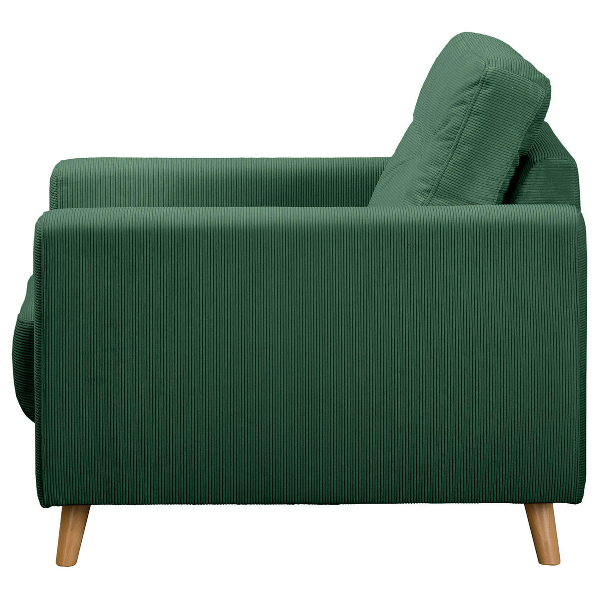 SESSEL - Waldgrün/Braun, Holz/Textil (80/90/87cm) - home24