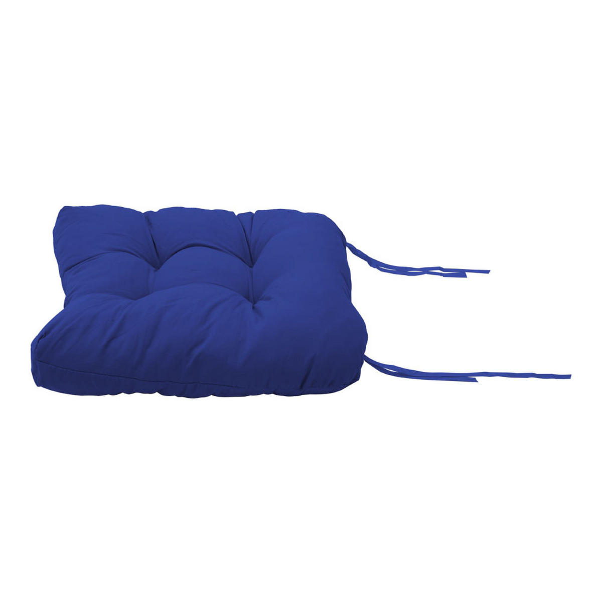 SITZKISSEN-SET 2-tlg. aus Polyester PP-Baumwolle in Marineblau für Outdoor-Liegen Kombinierfreudiges Design 43 x 53 cm - Blau, Textil (43/72/53cm) - Livingandhome