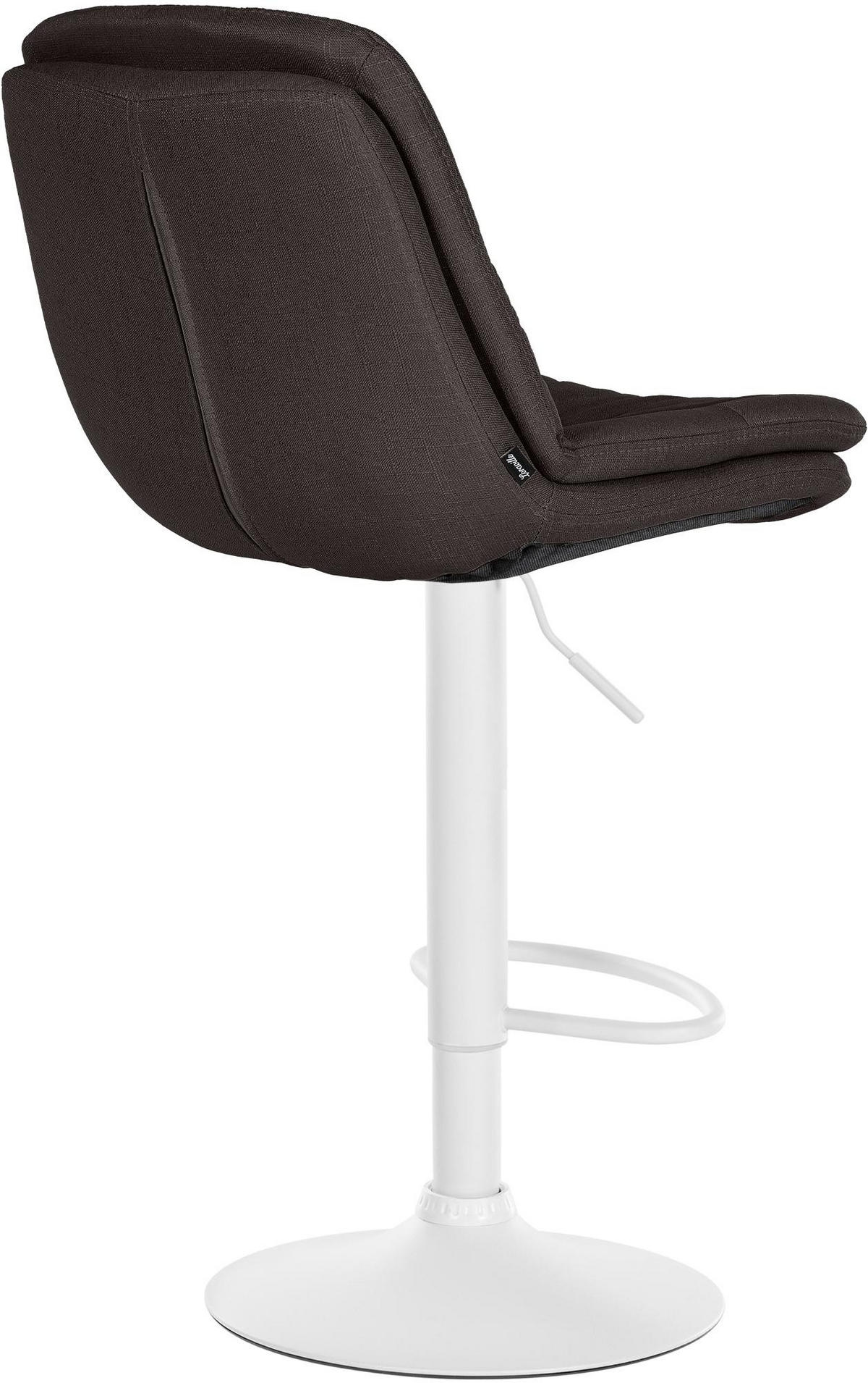 BARHOCKER Stoff dunkelgrau - Dunkelgrau/Schwarz, Textil (46/92/54cm) - CLP