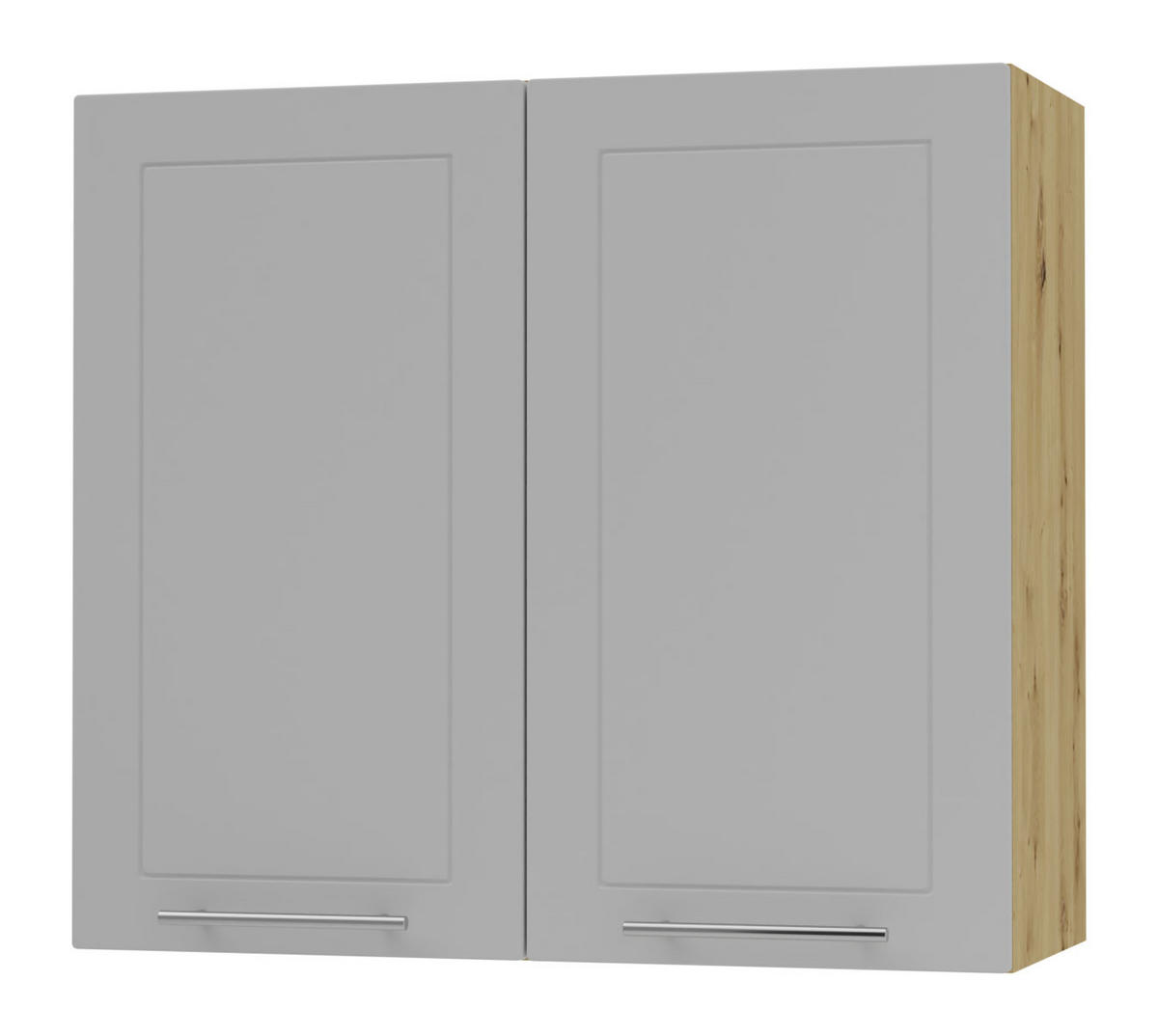 KÜCHENHÄNGESCHRANK Kvantum W3/80 Dust Grey Matt / Eiche Artisan Matt 80 / 32,5 / 72cm - Eiche Artisan/Grau, Holz/Holzwerkstoff (80/72/32.5cm) - Feldmann-Wohnen