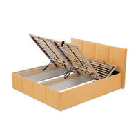 POLSTERBETT Dalas Gold 160 x 200 x 40 cm Bettkasten Mit hochwertiger Matratze H3 (bis 120 kg) und Lattenrost - Goldfarben, Holz (160/200cm) - Halmon Schlafkomfort Betten 