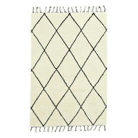 BERBERTEPPICH Marmoucha 250x300 cm - Schwarz, Textil (250/300cm) - THEKO