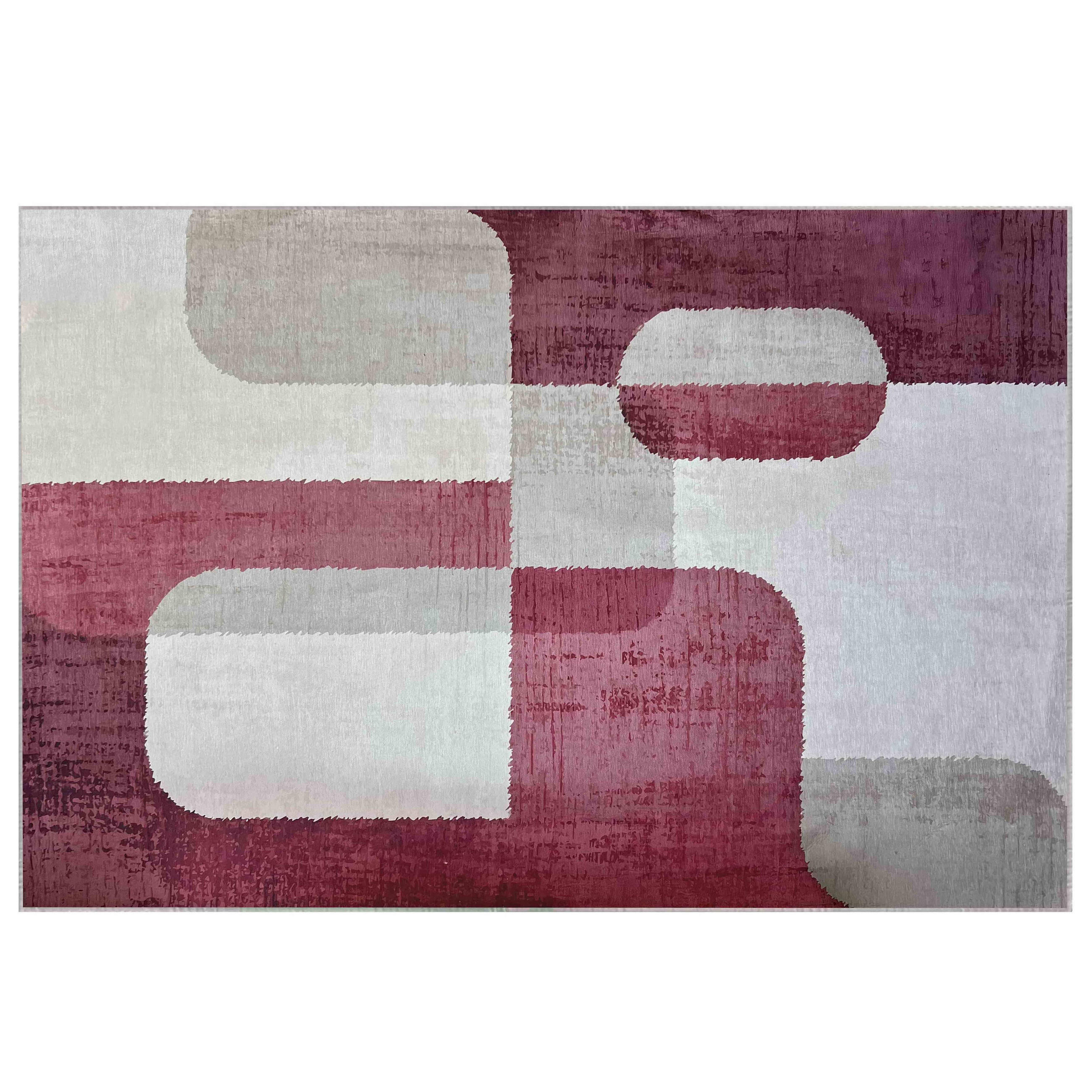 TEPPICH, Rosa - Pink, Textil (120/180cm) - Oviala