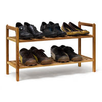 SCHUHREGAL - Hellbraun, Holz (69/40.5/26cm) - Relaxdays