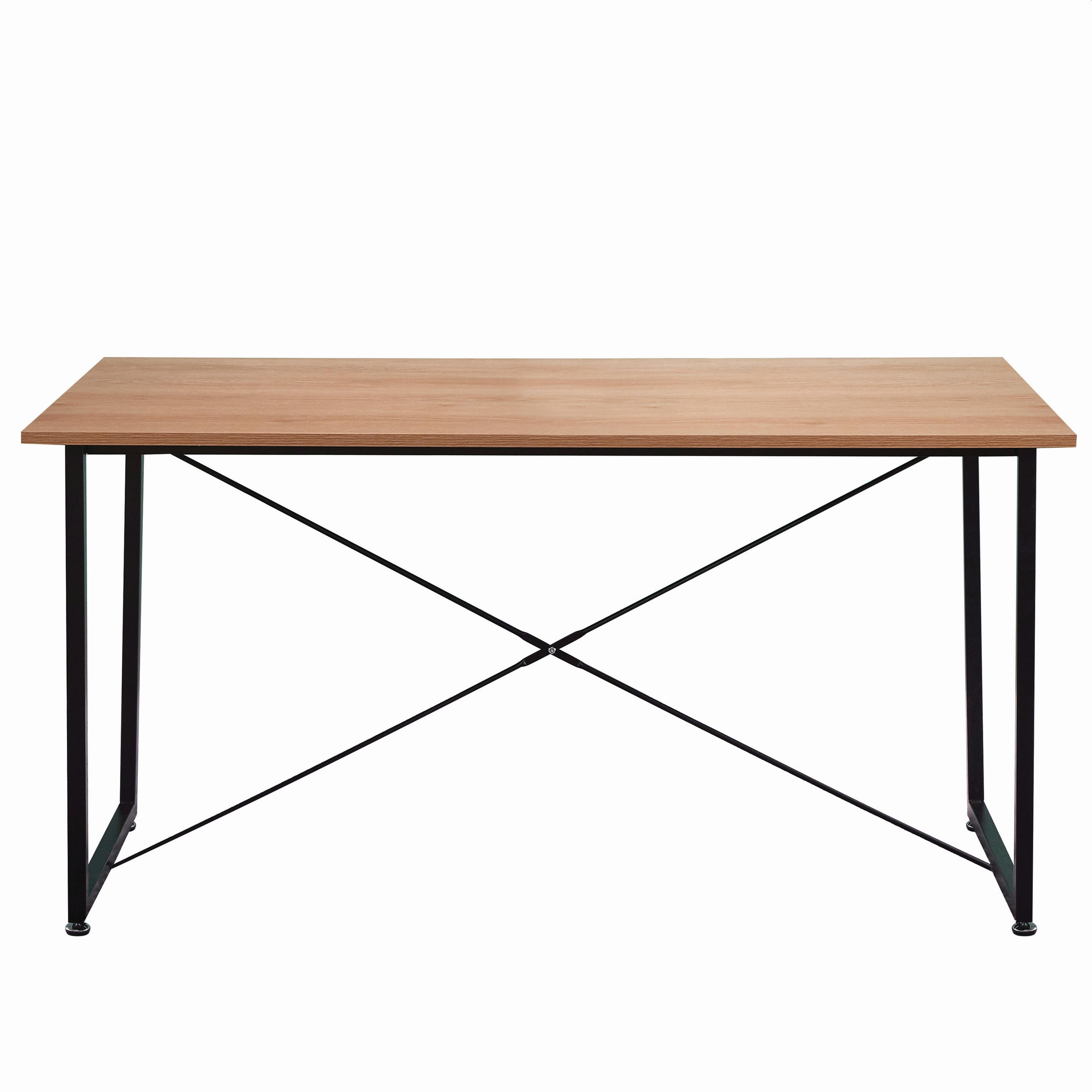 ESSZIMMERTISCH JOONA - 140x70 cm - MDF mit Akazie-Dekor, Gestell Metall - Naturfarben, Metall (70/140/73cm) - TPFLiving