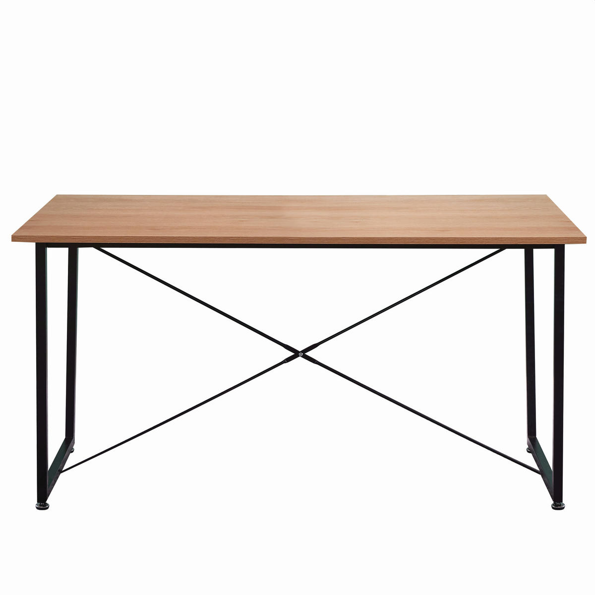 ESSZIMMERTISCH JOONA - 140x70 cm - MDF mit Akazie-Dekor, Gestell Metall - Naturfarben, Metall (70/140/73cm) - TPFLiving