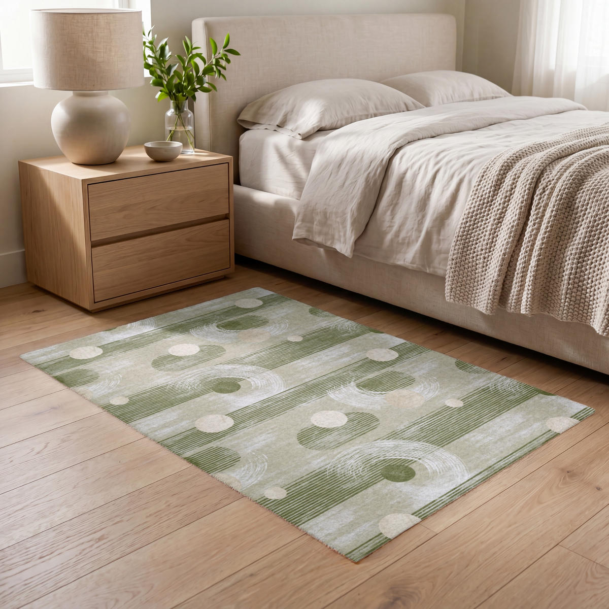 KOBERCE - Umelecké - Moderné - Zelené - 120x80 cm - olivovozelená, textil/plast (120/0.4cm) - OnlyWow