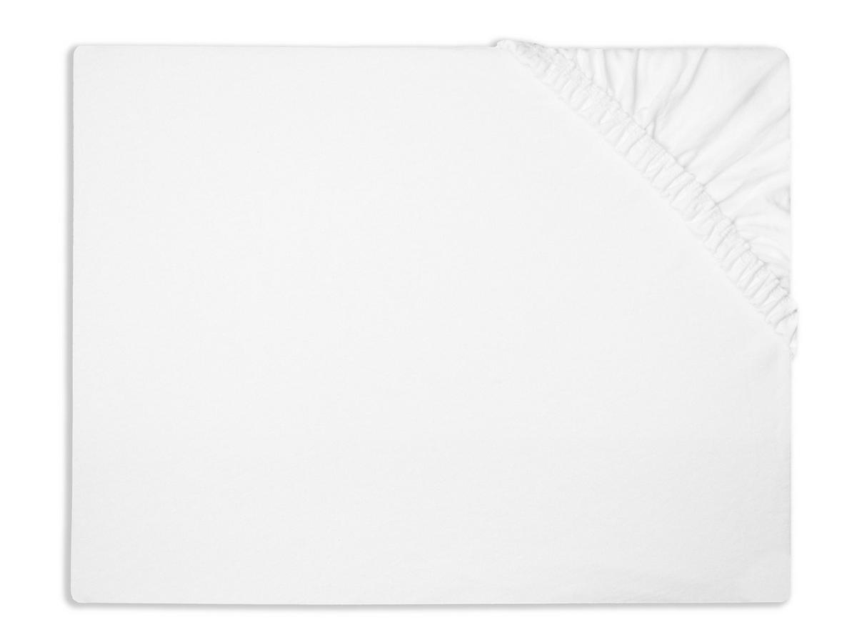 SPANNBETTLAKEN, 100x200 cm, 50% Polyester, 50% Baumwolle, Weiß - Weiß, Textil (100/200cm) - Zollner