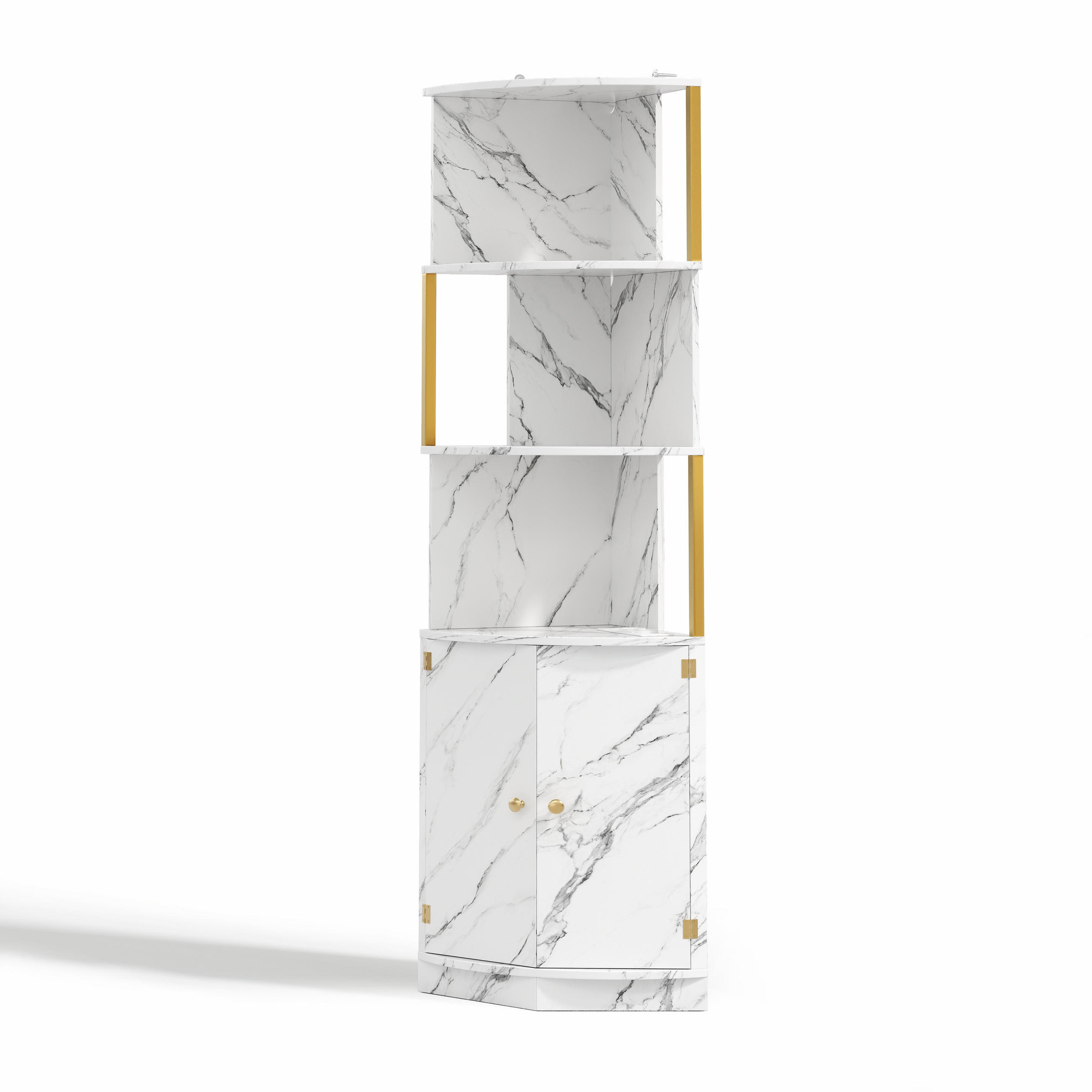 ComfortXL Mehrzweckschrank Weiß 38x180x38 cm