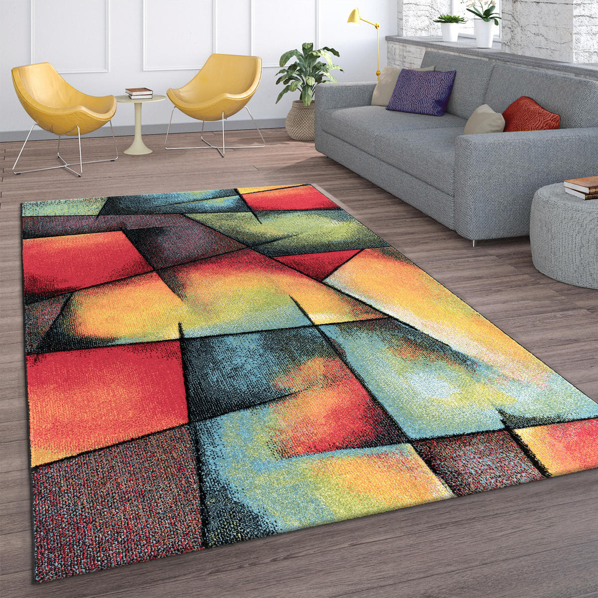 KURZFLORTEPPICH 60/110 cm Smaragd 758 - Multicolor, Textil (60/110cm) - Paco Home