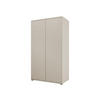 KLEIDERSCHRANK Gesita 2D - Kaschmir/Silberfarben, Holzwerkstoff/Kunststoff (100/178/59cm) - MIRJAN24