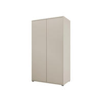 KLEIDERSCHRANK Gesita 2D - Kaschmir/Silberfarben, Holzwerkstoff/Kunststoff (100/178/59cm) - MIRJAN24