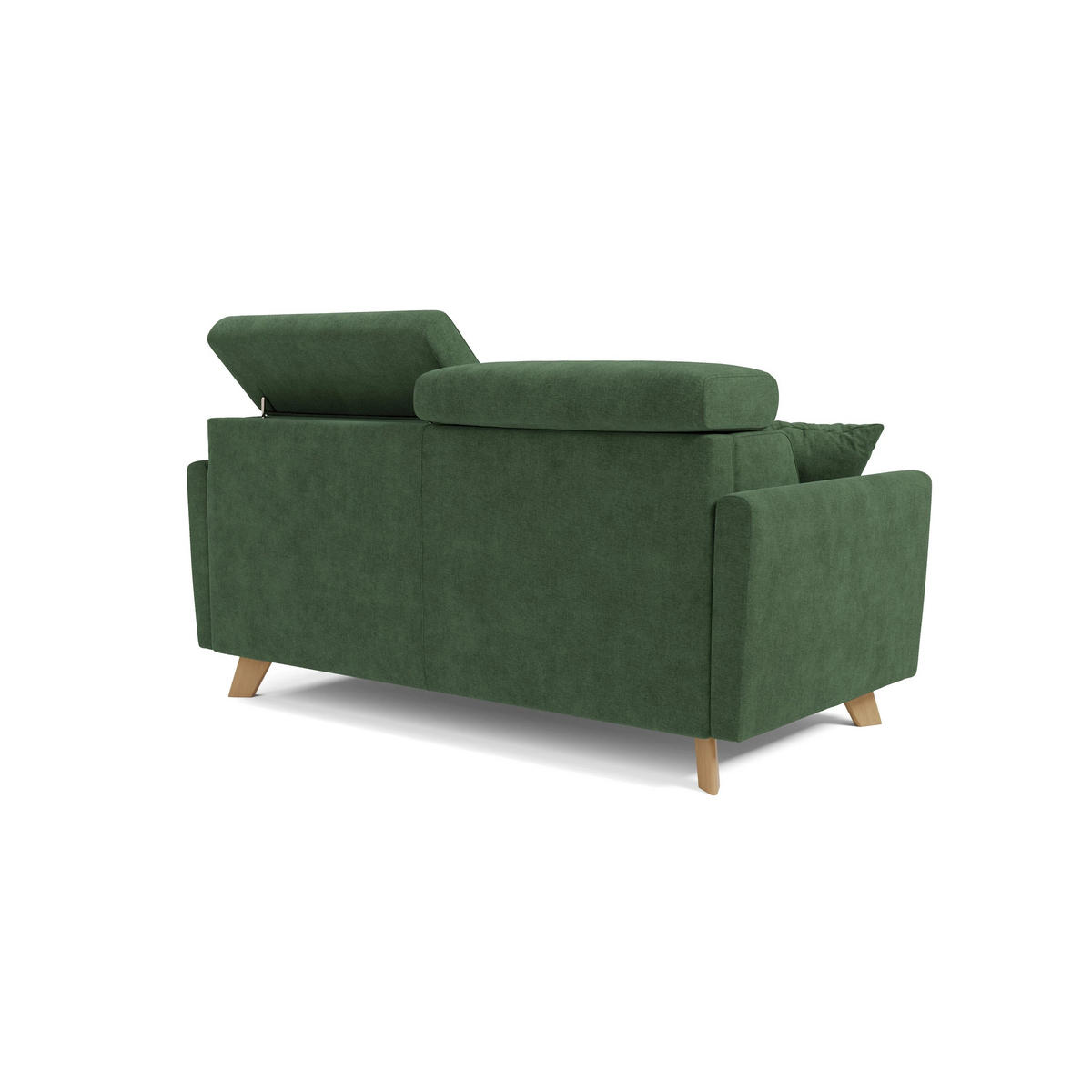 SCHLAFSOFA Francy - Grün, Metall (180/92/97cm) - Divani.store