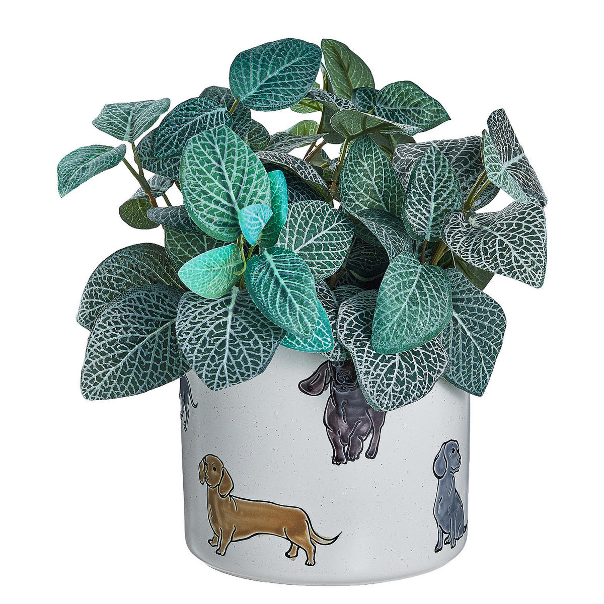 BLUMENTOPF Dog Lover Dackel - Beige, Keramik (18cm) - Butlers