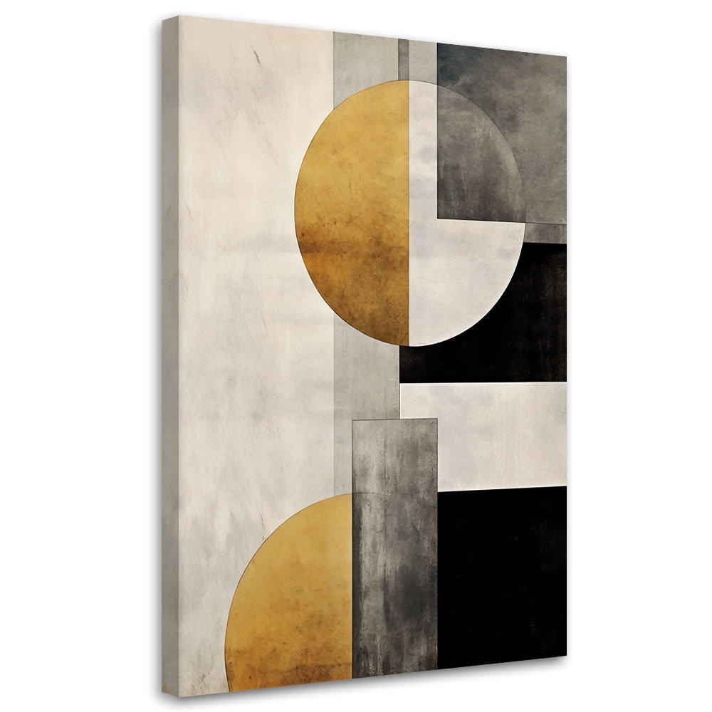 KUNSTDRUCK Gold 40/60 cm - Goldfarben, Textil (40/60cm) - KUNSTLOFT
