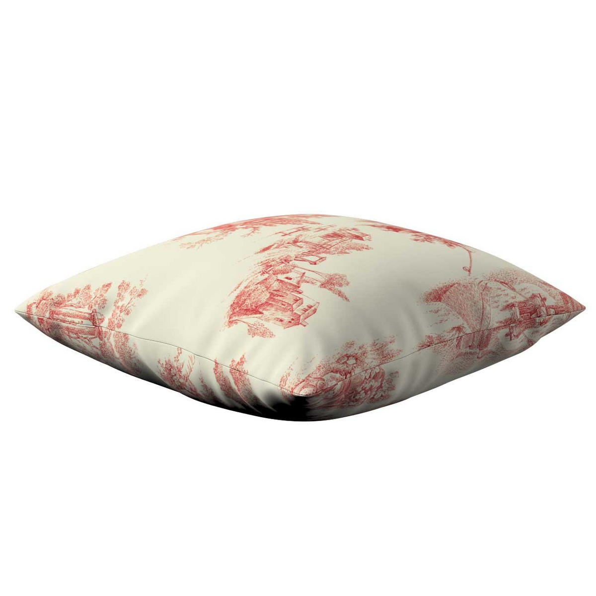 KISSENHÜLLE Avinon rot, 50x50cm - Rot, Textil (50/50cm) - Dekoria