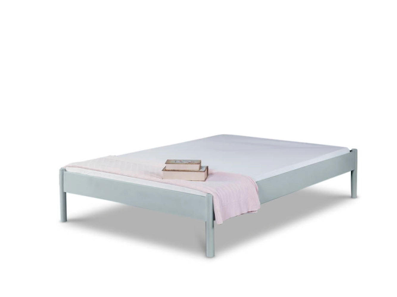 BED BOX Metallbett Silber 200x220 cm