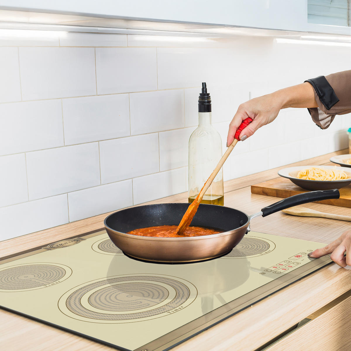 GLASKERAMIK Kochfeld - Beige, Keramik (60/5.5/52cm) - Kaiser Küchengeräte