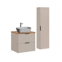 KOUPELNOVÝ NÁBYTEK 60.6cm Adriel 2er-Set Béžová - kašmírová, kompozitní dřevo (60.6/59/46cm) - Petits-meubles