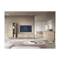 WOHNZIMMER Set 3-tlg. – FOREST – Sandfarben - Sandfarben, Holzwerkstoff (80/160/38cm) - hi-markt