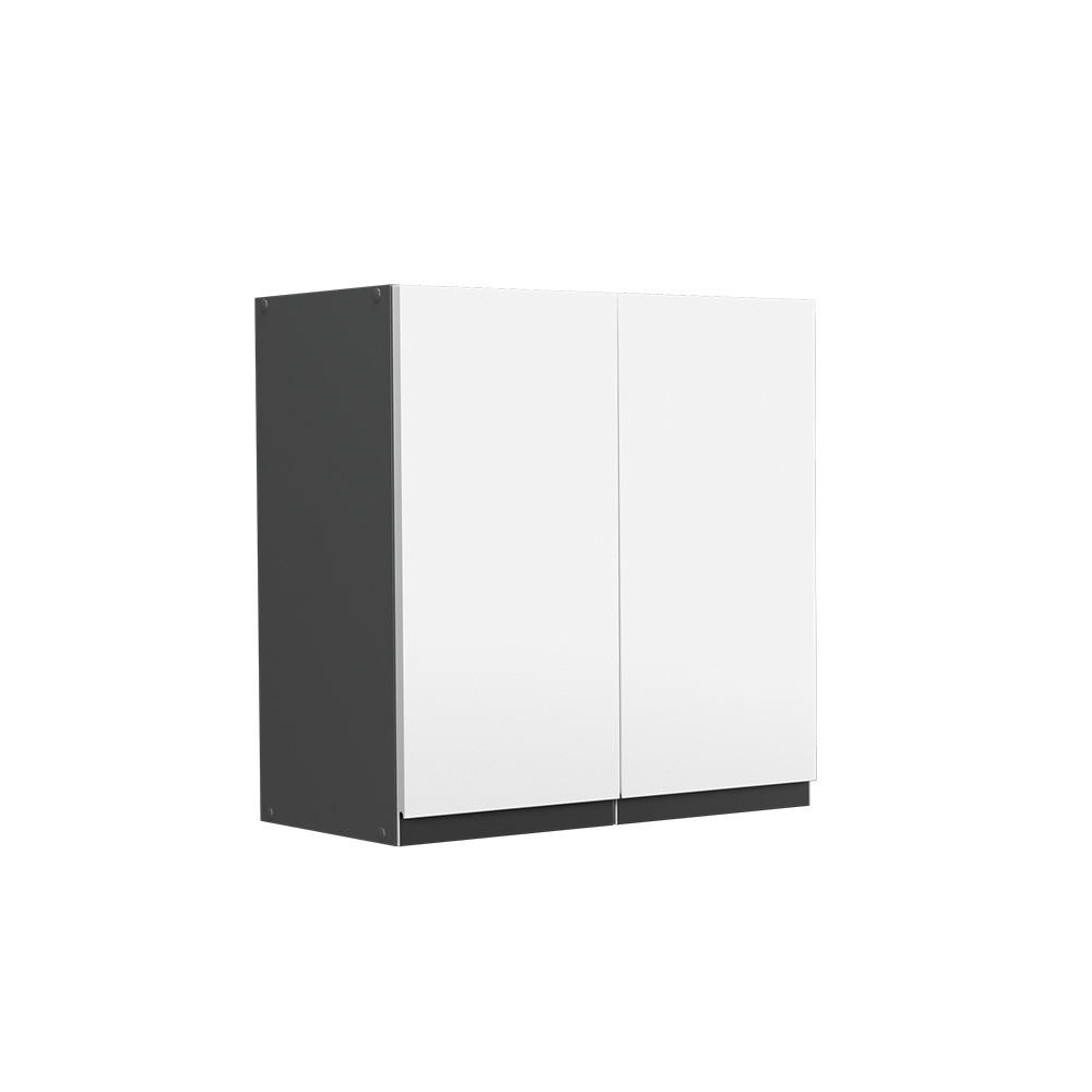 HÄNGESCHRANK R-Line Weiß 60 cm J-Shape - Anthrazit/Weiß, Holzwerkstoff (60/60/31cm) - Vicco