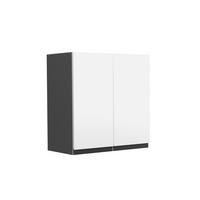 HÄNGESCHRANK R-Line Weiß 60 cm J-Shape - Anthrazit/Weiß, Holzwerkstoff (60/60/31cm) - Vicco