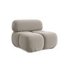 SESSEL Samt Stoff Grau - Taupe/Lila, Kunststoff/Textil (96/70/95cm) - Makamii