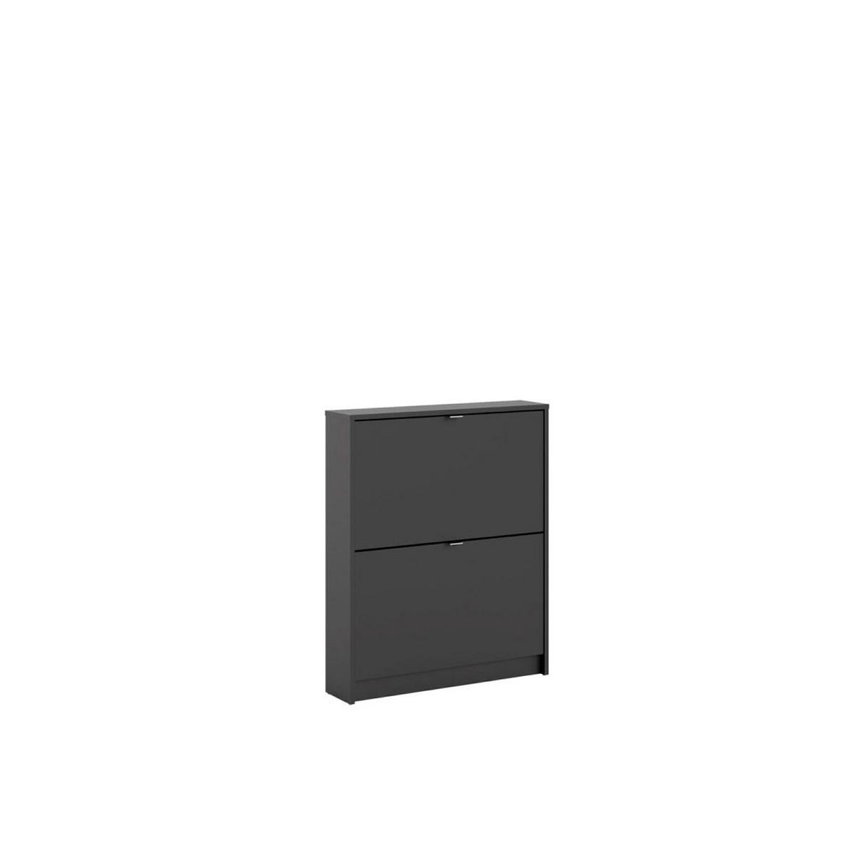 SCHUHKIPPER schwarz - Schwarz, Holzwerkstoff (70/85/17cm) - ebuy24