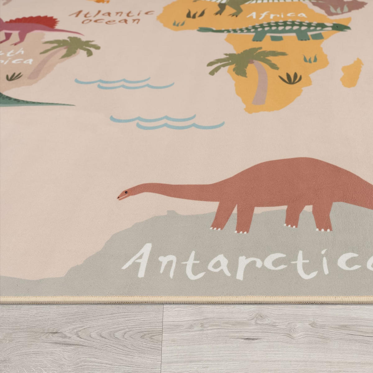 KINDERTEPPICH Dino Beige 200 x 200 cm - Beige, Kunststoff (200/200cm) - TT Home
