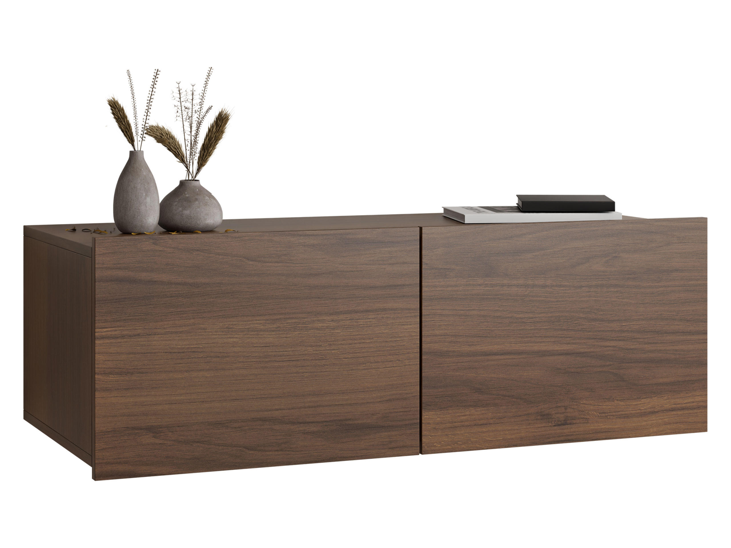 TV-LOWBOARD Calabrini 100 03 - Nussbaumfarben, Holzwerkstoff (100/37/43cm) - MIRJAN24