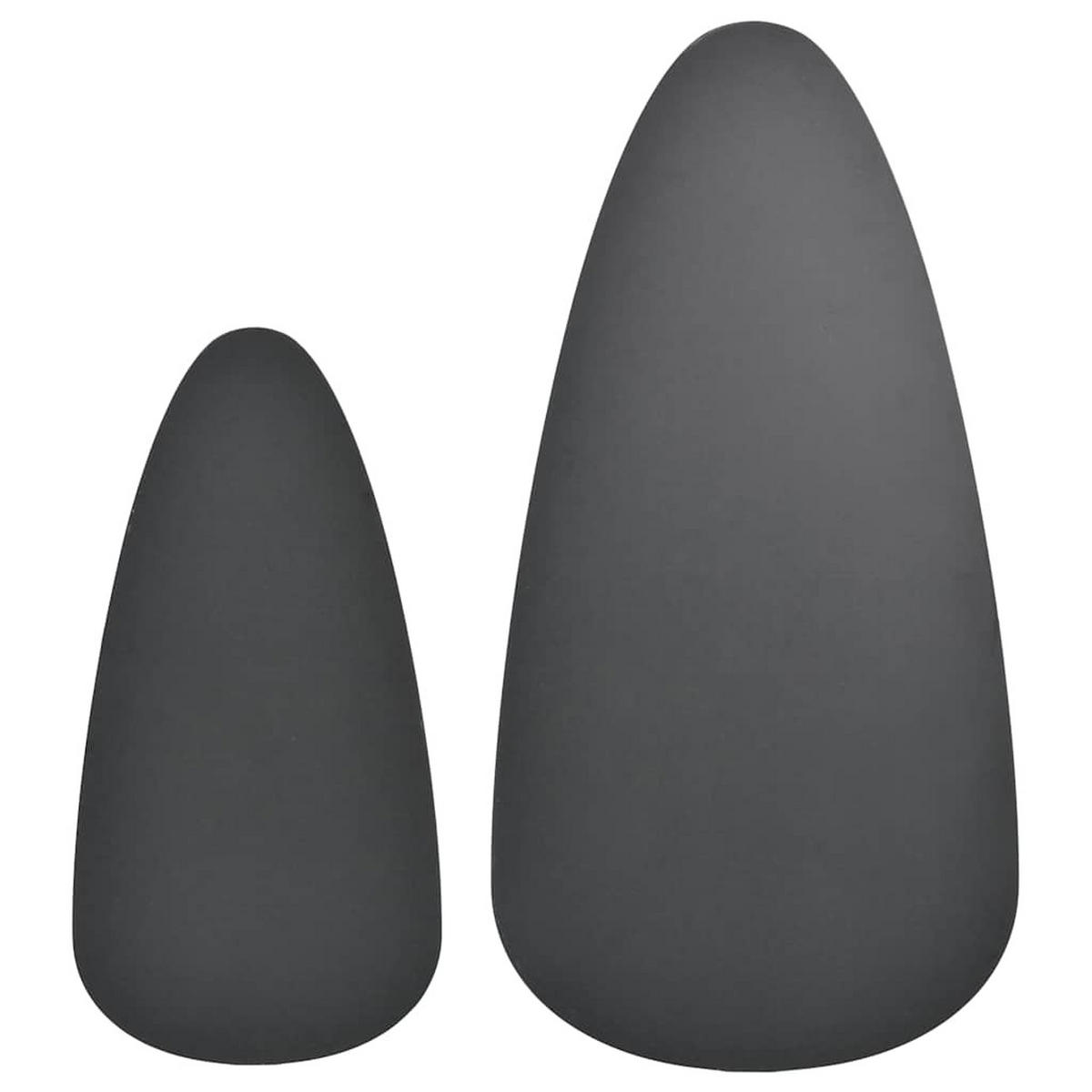 COUCHTISCHSET Skandinavischen Stil 70-100/34.5-50/35-40 cm 2-tlg. aus Massivholz Kiefer Schwarz - Schwarz, Holz (50/100/40cm) - vidaXL