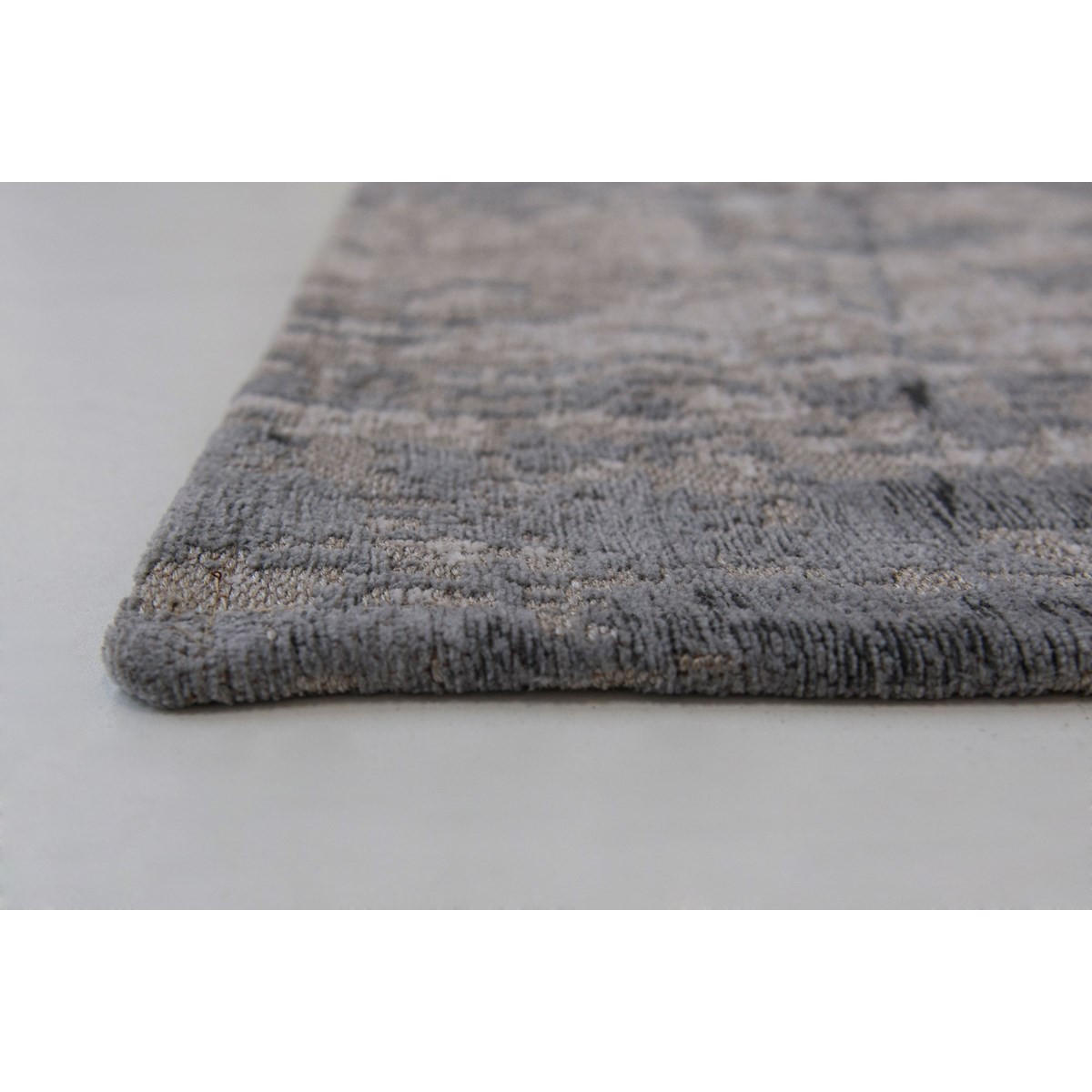 TEPPICH Wohnzimmer- und e aus Baumwolle Mad Men – Jersey Stone Grau 200 x 280 cm - Grau, Naturmaterialien (200/280cm) - Novatrend