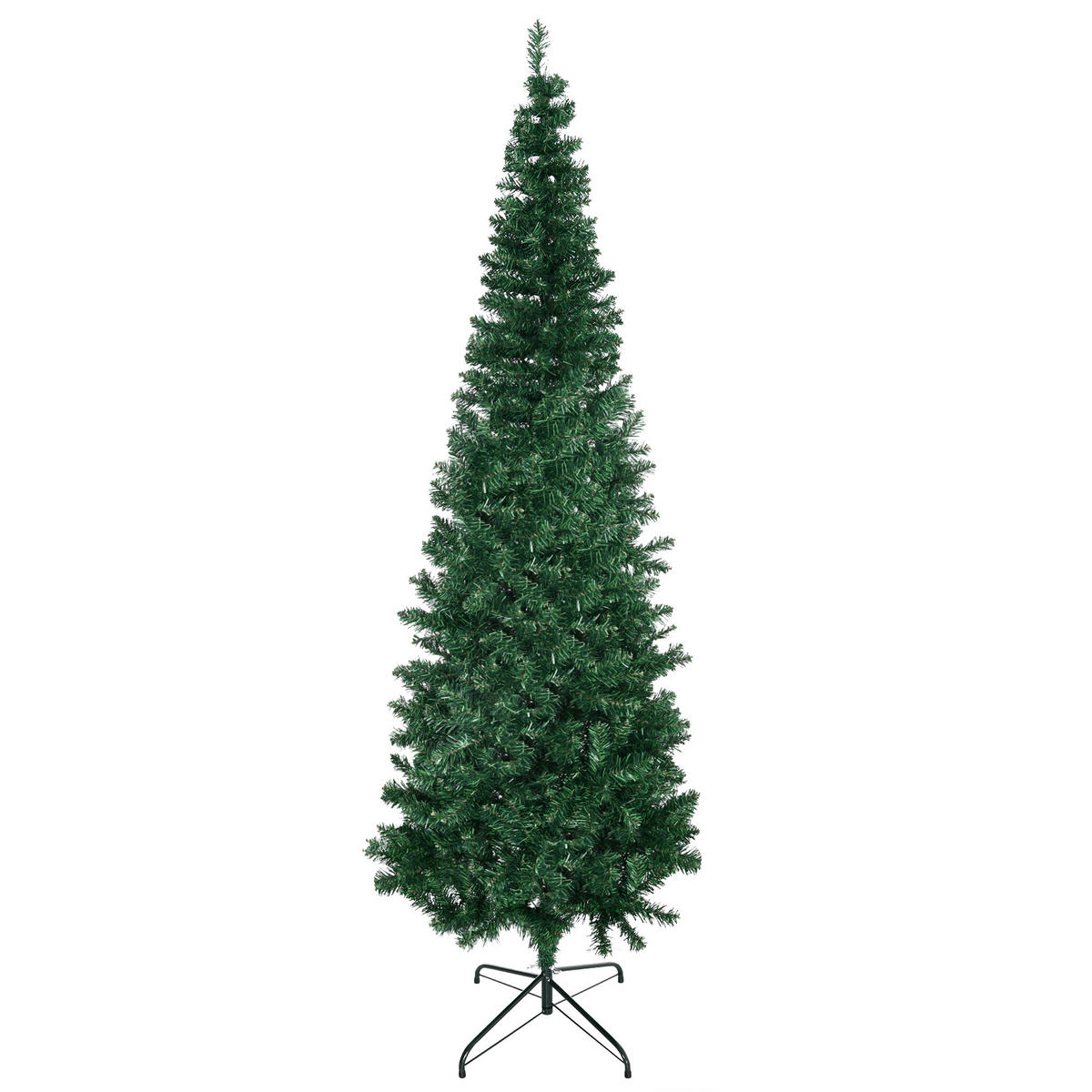 WEIHNACHTSBAUM DE-41603 2,1 m, LED, Weihnachtsstern Grün - Grün, Kunststoff (210cm) - ComfortXL