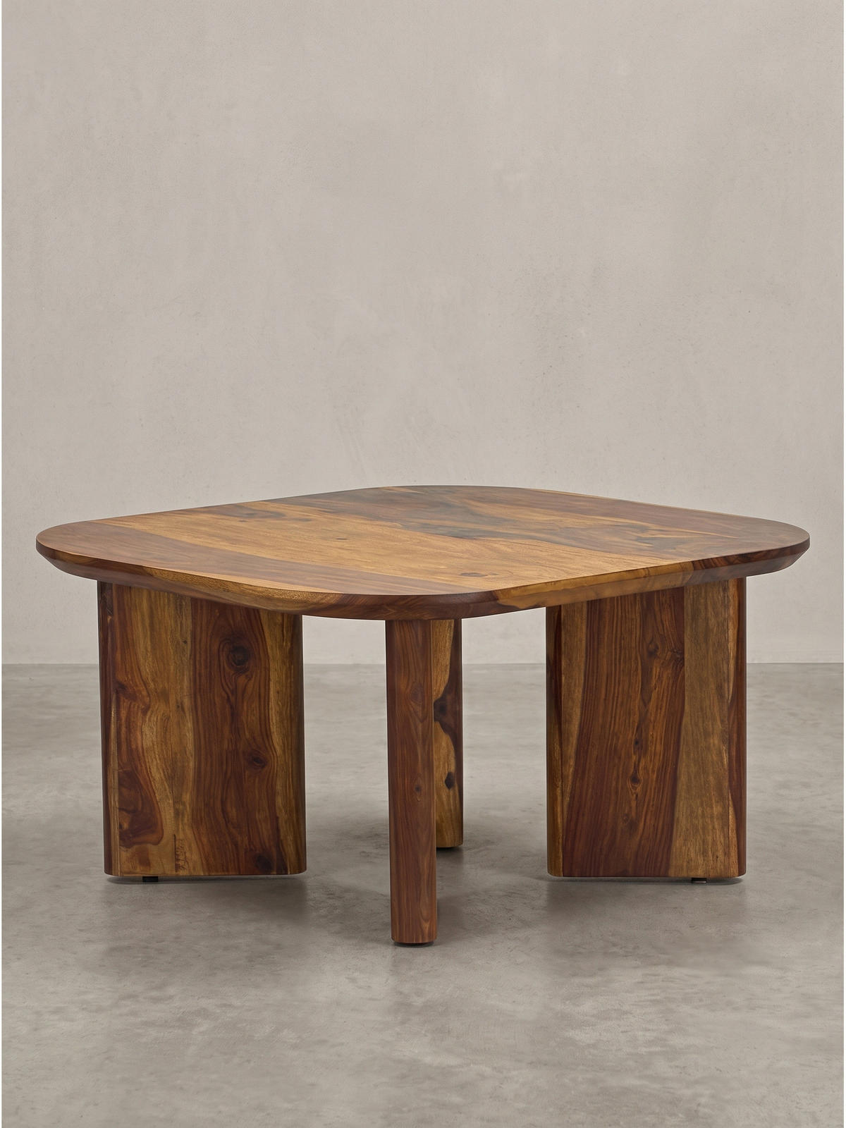 COUCHTISCH CAZORLA, Dunkles Massivholz, 60 x 60 x 32,5 cm - Braun, Holz (60/60/32.5cm) - KADIMA DESIGN