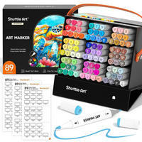 ALKOHOL Marker Set 89 Farben Doppelspitze - Multicolor, Kunststoff (15/10/15cm)