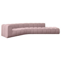 ECKSOFA modulares Sofa Tilmo-L1 - 399x194x70 cm Rosa - Rosa, Holzwerkstoff/Textil (399/194cm) - ALTDECOR