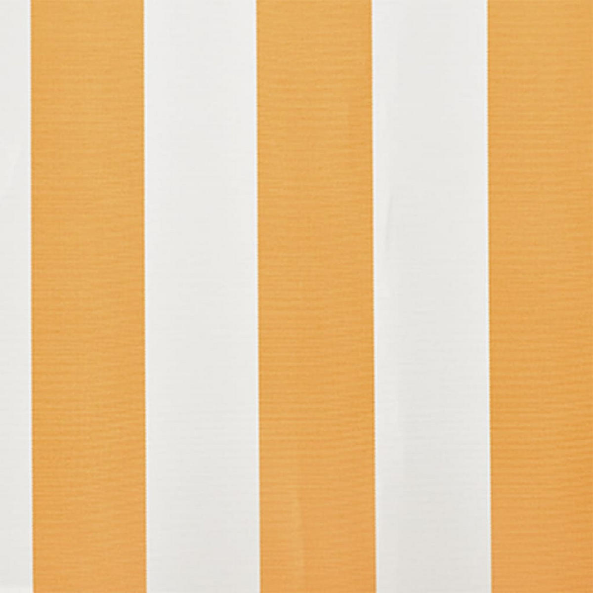 MARKISENSTOFF mit Volant| Gelb-Weiß, für 600x300cm Rahmen| Markisenbespannung Markisentuch - Gelb, Textil (580/0.3/295cm) - DELUKE